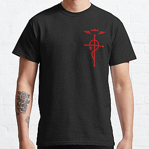 Fullmetal Alchemist T-Shirts - Fullmetal Alchemist - Flamel Insignia (Red) Classic T-Shirt RB1312