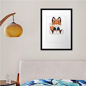 Fundy Merch Foxy Framed print Premium Merch Store