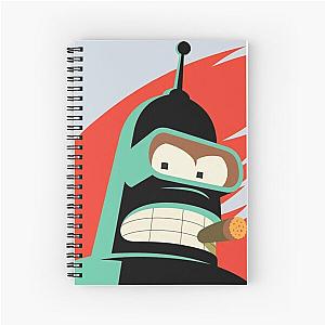 Futurama Bender Art Spiral Notebook