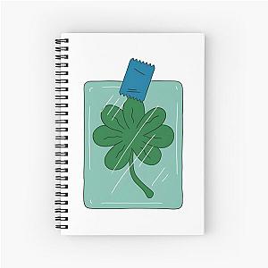 Frys 7 leaf clover - Futurama Spiral Notebook