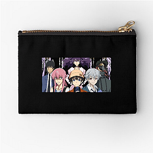 Yuki in Danger Again Future Diary Zipper Pouches