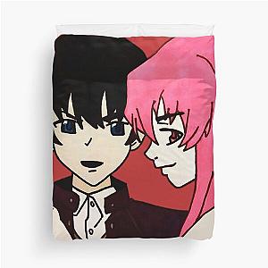 Yukki and Yuno - Mirai Nikki 2 Duvet Cover