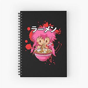 Future Diary Anime Ramen Mukbang T Shirt Spiral Notebook