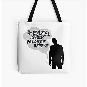 G-Eazy Is Her Favorite Rapper Sticker Graphic All Over Print Tote Bag