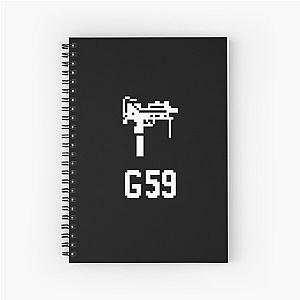 G59 // WHITE Spiral Notebook