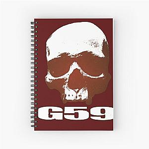 G59 – SKULL RED LOGO Spiral Notebook