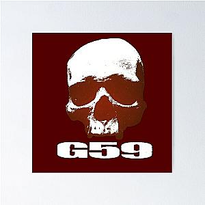 G59 – SKULL RED LOGO Poster