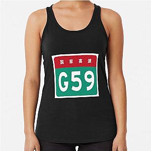 G59 Road Sign Racerback Tank Top