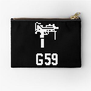 G59 // WHITE Zipper Pouch