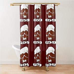 G59 – SKULL RED LOGO Shower Curtain