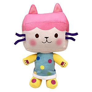 25cm Pink Yellow Baby Box Cat Gabby Dollhouse Stuffed Animal Plush