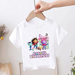 Gabbys Doll House Cartoon Characters Print Kids T-shirt