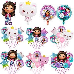Gabby Dollhouse Cats Balloons Girls Birthday Party Decorations