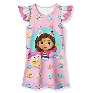 Gabby's Dollhouse Baby Girls Short Sleeve Pajamas Dress