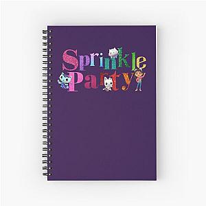 Glitterific Sprinkle Party Gabby's Dollhouse Crew Spiral Notebook