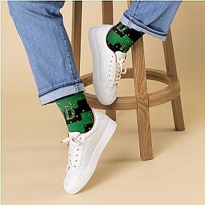 Game Theory Socks Striped Printed Socks Black