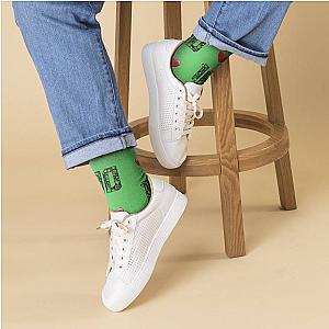 Game Theory Socks Heart Socks Green