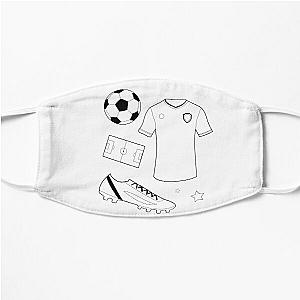 Game Theory - Football/Soccer Design Flat Mask