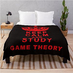 Keep Calm and Study Game Theory Game Nerds Gift Ideas Throw Blanket