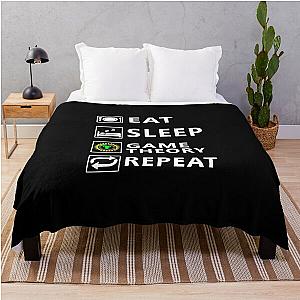 Eat Sleep Game Theory Repeat Essential T-Shirt Throw Blanket