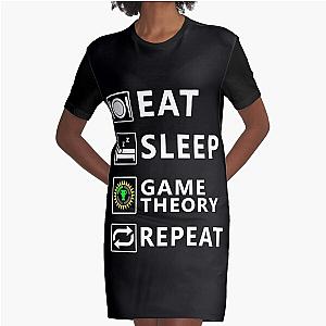 Eat Sleep Game Theory Repeat Essential T-Shirt Graphic T-Shirt Dress