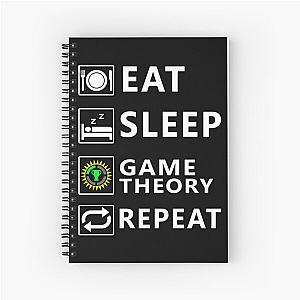 Eat Sleep Game Theory Repeat Essential T-Shirt Spiral Notebook