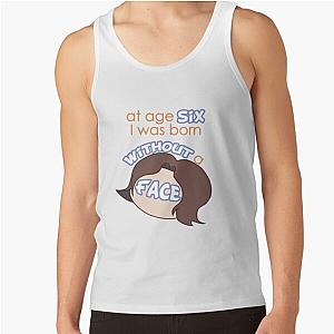 Game Grumps Tank Tops - Game Grumps - "At Age Six, I Was Born Without a Face" Tank Top RB2507