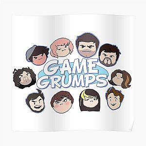 Game Grumps Posters - Game Grumps Logo grumpheads design Poster RB2507