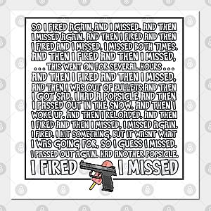 Game Grumps Posters - I Fired I Missed - Lovlies Fan Art Poster TP2202