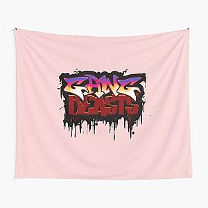 Men's Gang Beasts Logo Design  Tapestry