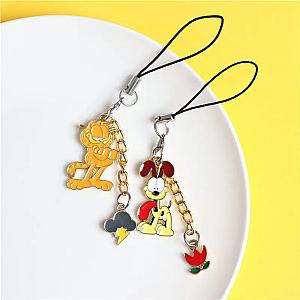 Garfield Cartoon Cat and Friends Cute Decoration Keychain