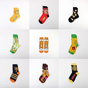 Garfield Cartoon Tube Casual Multiple Styles Socks