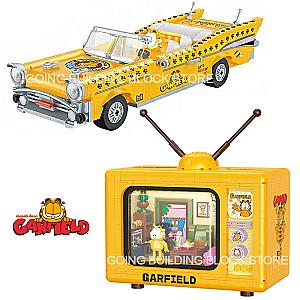 Cartoon Garfields Television Sports Car Building Block Toys