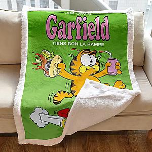 Garfield Cartoon Flannel Air Conditioning Blanket