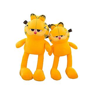 35-80cm Yellow Garfield Cartoon Cat Stuffed Doll Kawaii Room Decoration Plush