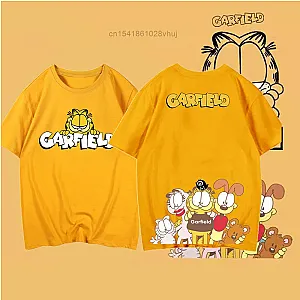 Cute Garfield Cartoon Cat Streetwear T Shirt