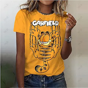 Garfield Cat Show Anime Character Cute Cartoon T-Shirt