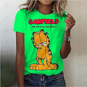 Cute Garfield Cat Fashion Street T-shirt