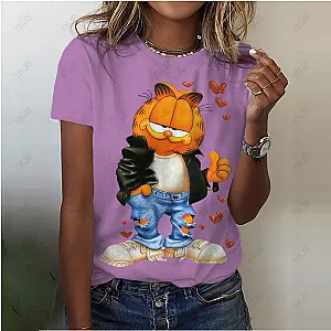 Garfield Anime Character Cute Cartoon 3D T-Shirt