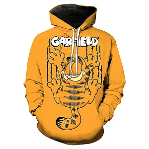 Garfield Cat Scratch Cute Cartoon Hoodies