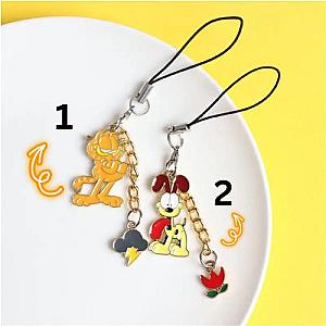 Garfield Cartoon Cute Decoration Accessories Keychain