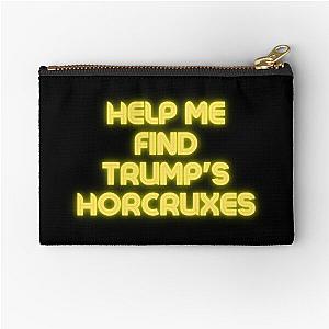 Help Me Find Trump's Horcruxes Garrett Watts Quote Zipper Pouch