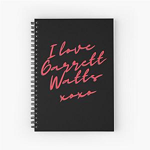 I Love Garrett Watts XOXO Spiral Notebook