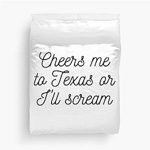 Garrett watts cheers to texas Duvet Cover