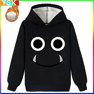 Garten of Banban Game Characters Smiling Face Warm Hoodie Sweatshirt