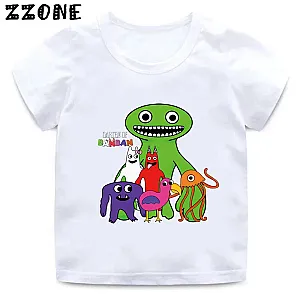 Hot Game Garten of Banban Print Funny Cartoon Kids T-Shirts