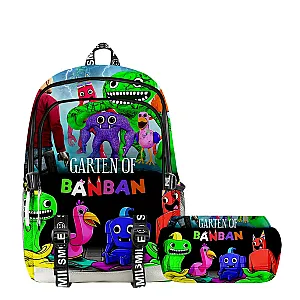 Two-piece Set of Garten of Banban Class School Students School Bag Backpack Pencil Case