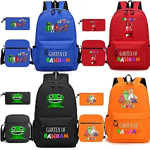 Garten of Banban Class Garden Game Student Schoolbag One-shoulder Pencil Bag 3PC-Set