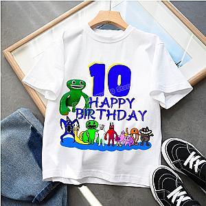 Garten of Banban Children Birthday Number 1-10 Cartoon T-Shirt