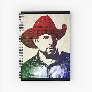 Garth Brooks Art Spiral Notebook